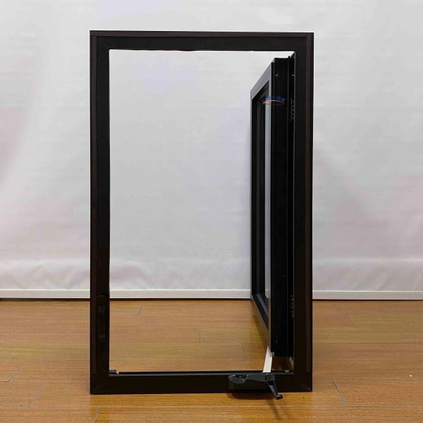 Casement d'aluminium de style américain à commande de manivelle de fenêtre Casement d'aluminium stratifié