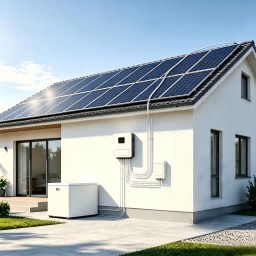 6kW Single Phase Hybrid Solar Inverter IP65 50-450V MPPT 230Vac with 4.3 Inch Touch Screen TIANON