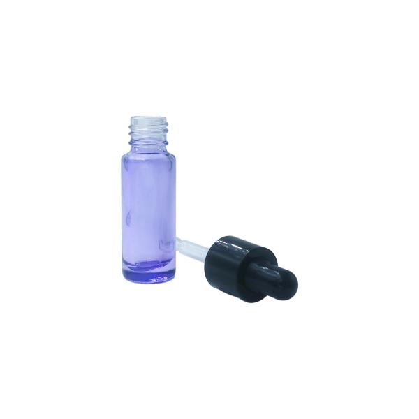 Flacon compte-gouttes rond pour crème contour des yeux de 10 ml respectueux de l'environnement - Flacon d'huile d'essence échantillon pour le soin des yeux avec logo personnalisé