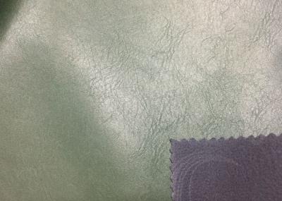 0.95 Mm Olive Faux Leather Fabric , Durable Synthetic Nubuck Leather Abrasion Resistant