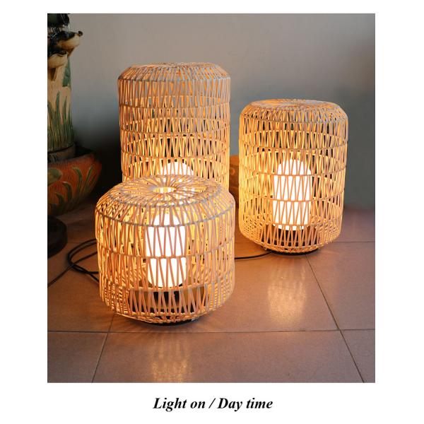Outdoor Lawn Rattan Garden Lanterns Ip44 Water Resistant For Hotel