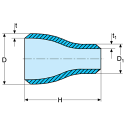 ASME B16.9 ASTM B366 UNS S31254 Concentric Reducer 1-1/2" x 1/2" SCH160 ASME B16.9 ASTM B366 UNS S31254 Concentric Reducer 1-1/2″ x 1/2″ SCH160