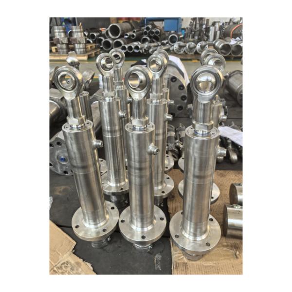 30MPa Telescopic Hydraulic Cylinder 600mm Stroke Customizable