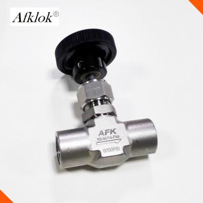 Válvula de controle de aço inoxidável de AFK, bens médios rosqueados do Temp da válvula de bola