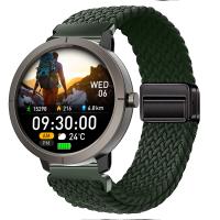 DM76 Sport Smart Watch GPS Ultra-thin 1.32'' AMOLED BT Call 50M Waterproof Compass Heart Rate