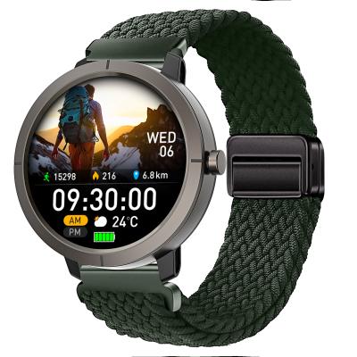 DM76 Sport Smart Watch GPS Ultra-thin 1.32'' AMOLED BT Call 50M Waterproof Compass Heart Rate