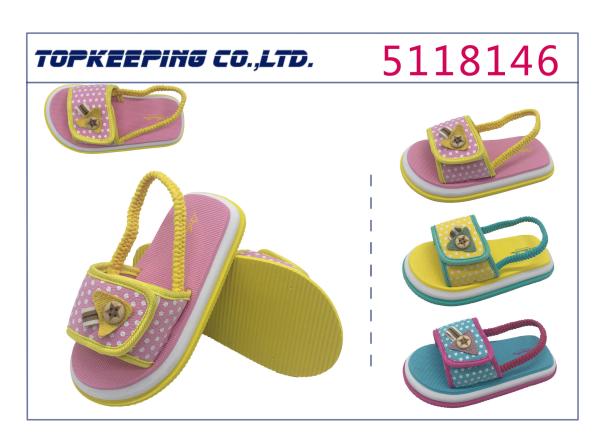 Cute Fashion Popular Kids Sandals Little Girl Toddler Rubber EVA Sandal