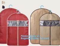 la couverture de vêtement tissée par pp, sacs de vêtement non tissés, costume met en sac, couverture de costume, cache anti-poussière, sacs de vêtements non tissés de tirette, vêtent