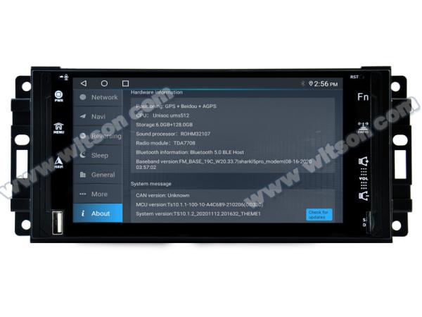 7 Ecrã OEM estilo sem DVD Deck para Jeep Wrangler Dodge Grand Cherokee