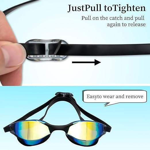 Anti-Fog UV Protection HD Lens Swimming Goggles for Adult Training and Racing