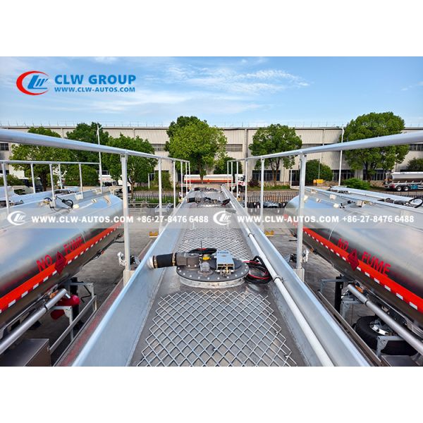 38000L Capacity 3-Compartment Aluminum Alloy Fuel Tank Semi-Trailer for Bulk Fuel Transport