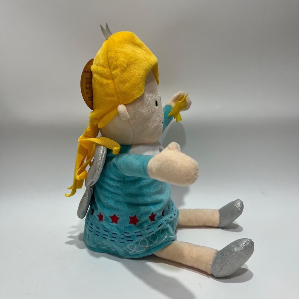 Singing Christmas Angel Plush Doll with Red Light Musical Interactive Holiday Toy