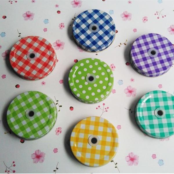 Different color  Metal Screw Lid for different size Clear Glass Material Bottle/Jar