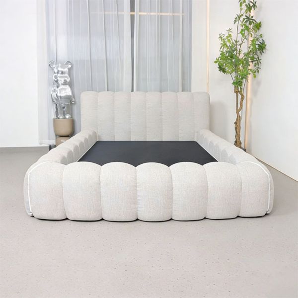 Modern Compressible Modular Bed Box Vacuum-Sealed Space-Saving Soft High-Density Pure Sponge Eco-Friendly Fabric Compressed Bed