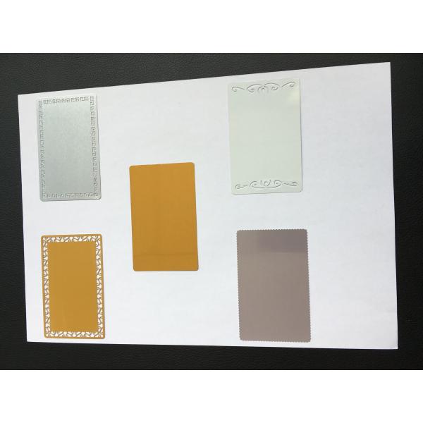 Delicate Golden Sublimation Social Metal Business Cards VIP Cards