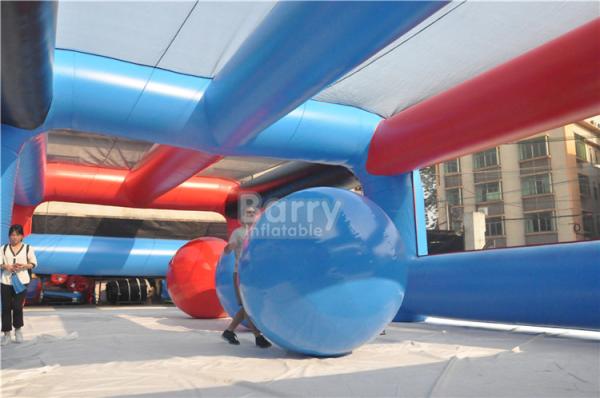 Vermelho ou Personalizado Evento 5k obstáculos infláveis curso duplo ponto