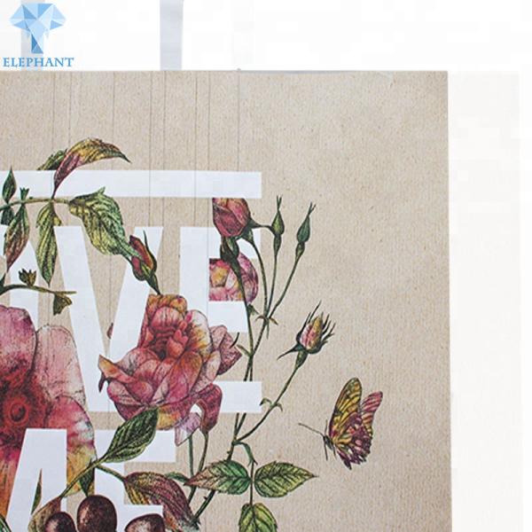 Matt Varnish Ribbon Handle Gift Bags CCNB Brown Paper Party Bags