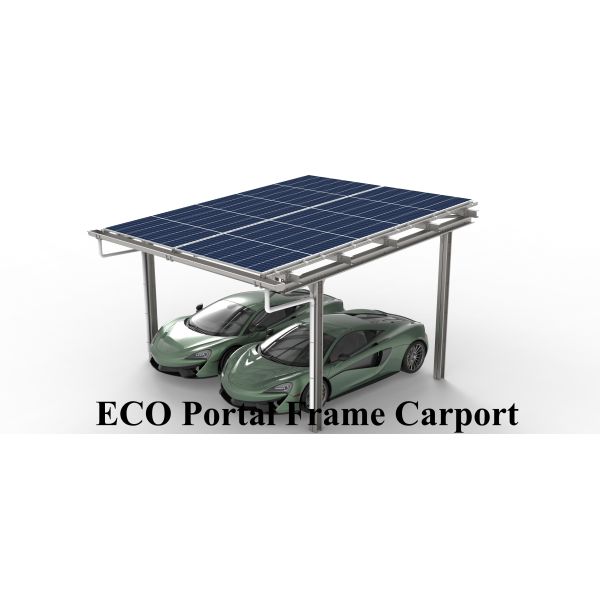 Weatherproof Carport Solar Panel System ECO Portal Frame Carport High Performance Ground Mounted