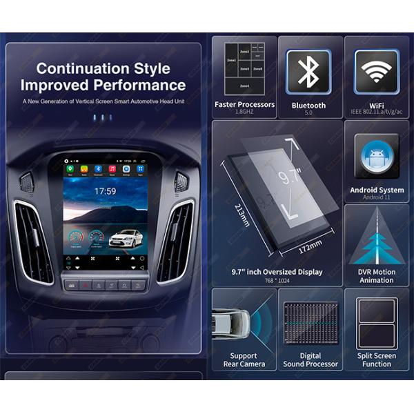 Android 11 Ford Focus 3 Радио 8core 8+128G Навигация Автомобильный стерео MK3 2011-2019 Ford Focus 3 Радио