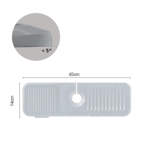 Silicone Faucet Handle Tray Mat Kitchen Utensils Sink Dishwashing Soap Sponge Bracket Accessories Small Tool Storage Mat