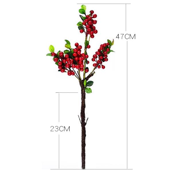 Christmas Berry Stem Artificial Plants Red and Blue Berries for All Festivals Occasion