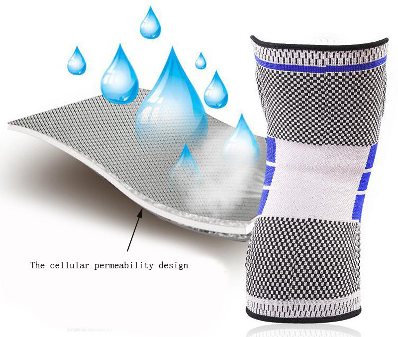 DFR357 Professional Silicone Knee Sleeve for Running Compression Sleeve Knee Support Brace