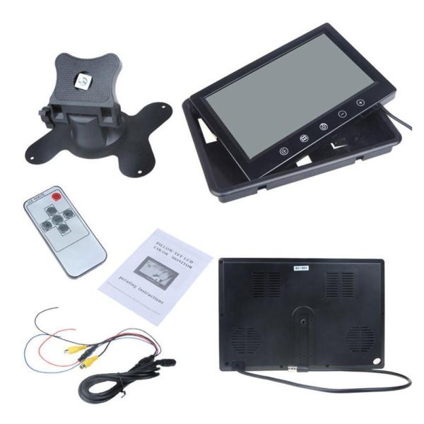 9'' Dashboard Rear View Camera Monitor 800x480 High Resolution IP69 Waterproof