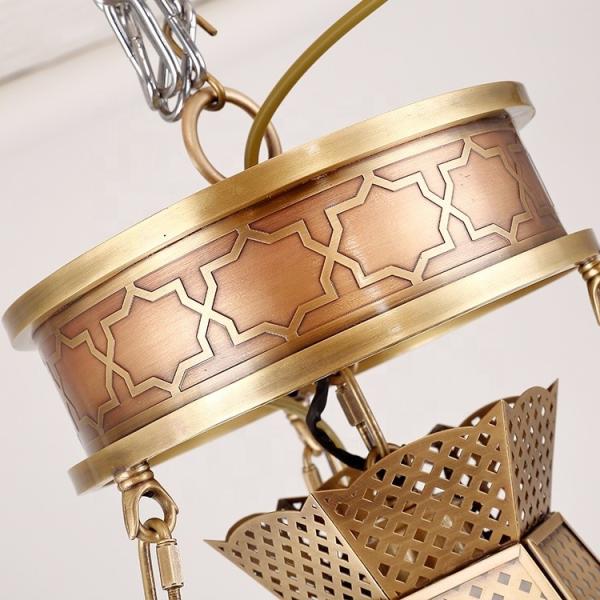 Large Gold Brass Antique Copper Chandelier For Church Villa Luxury Decorative Lighting