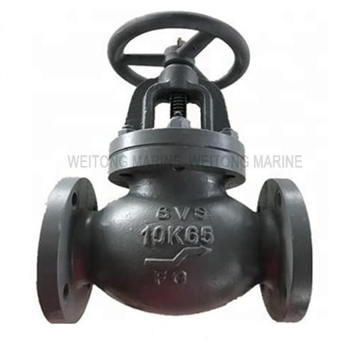 Reliable Marine Valve , Cast Iron 10K Globe Valve JIS F7307 With Handle Wheel