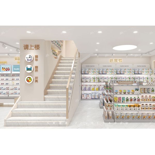 BBC020 Fashion-Forward Baby Clothes Display Baby Shop Interior Design for Customized Store Display Furniture