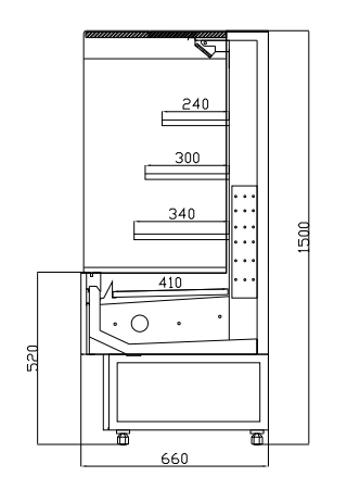 Restaurant Display Fridges Dealer With Glass End Panels And A Glass Top