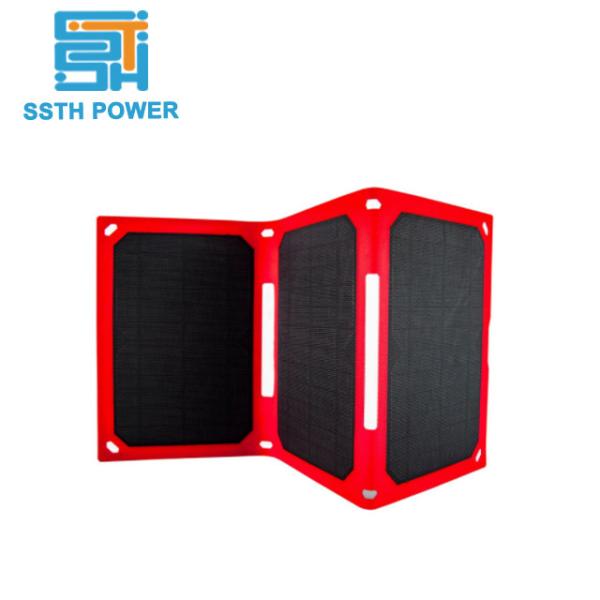 18W Portable Mini Solar Panels Waterproof Dual USB Charger For Outdoor Activities