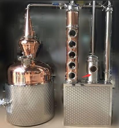 Equipamento de destilação de álcool de voltagem ajustável 300L para destilação de álcool em casa