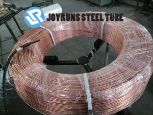 4.76mm*0.7mm Copper Pancake Coil , Both Side Copper Coated 4mm Bundy Tube