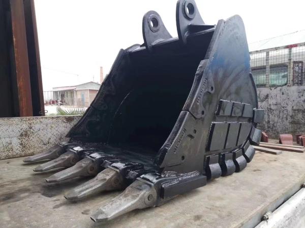 Q355B And Q420 Excavator Rock Bucket 30 - 45ton 1.4-2.5 Cbm