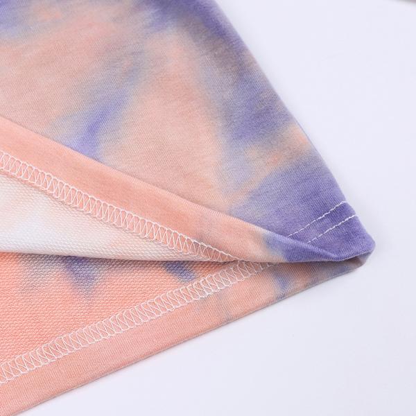 Jogging Spring Children'S Clothing Tie Dye Two Piece Jogger Set