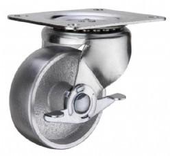 light duty 3 swivel steel fat caster ,  3 inch rigid industry steel casters caster silver