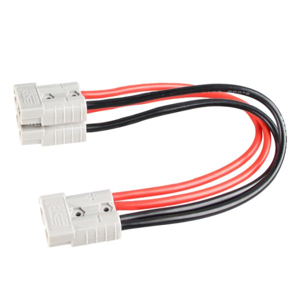 50 Quick 300mm Electric Wire Harness 600V Double Pole Connector