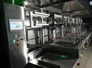 Máquina de limpieza automática de brazo único que incluye pulverización de vacío