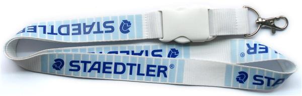 High quality polyester flat lanyards with screen printed logo, custom neck strap lanyards,
