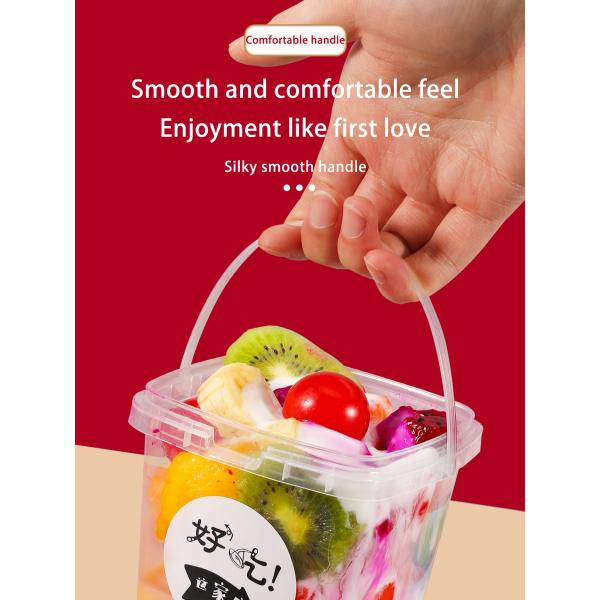 Бутылка прозрачные пластиковые белковые ванны пузыри еда с PP крышкой настраиваемая логотип упаковки