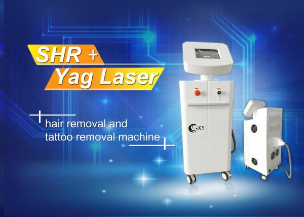 Multi function SHR OPT E- Light Hair Removal Machine / Yag laser tattoo removal machine