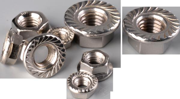 M4 M5 M6 M8 M10 Zinc Plated Serrated Hex Flange Nut