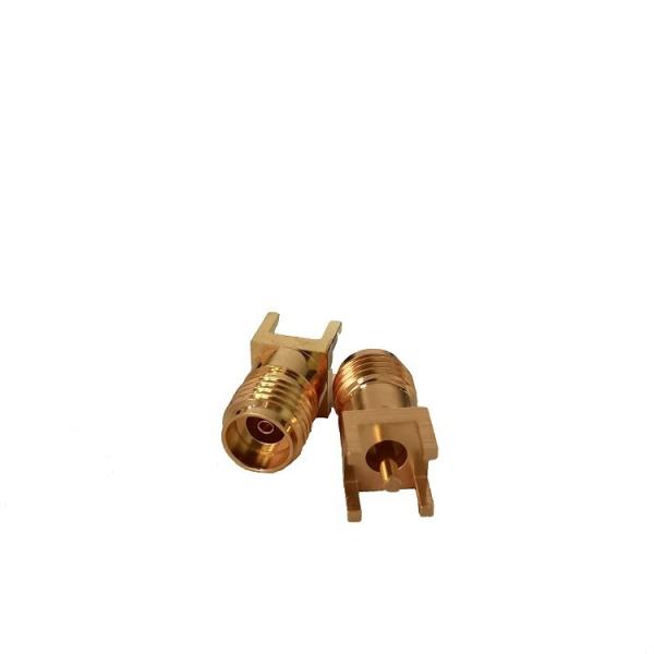 2.92 Female RF Coaxial Connector Through Hole 40GHz Amphenol 1521-60210