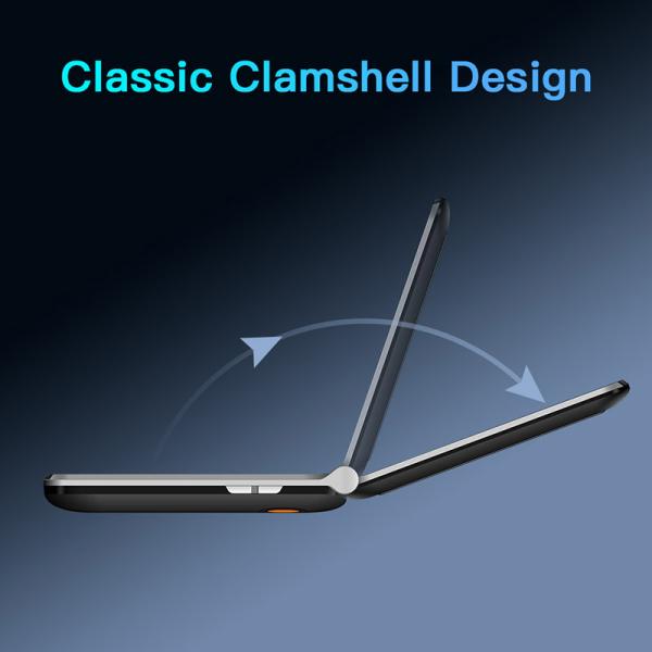 4G Flip Senior Friendly Smartphones Dual Screens Large Phonebook Mobile Phone For Elderly Person