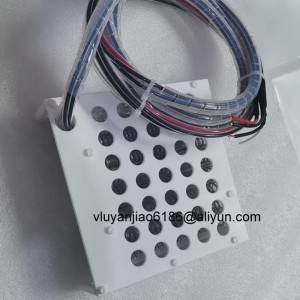 230V Single Phase 2kw 200*200*50mm PTFE Frame Immersion Heater With J Type Thermocouple