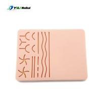 DIY Creative Suture Practice Kit Simulação de silicone Pad de treinamento de sutura de ferida