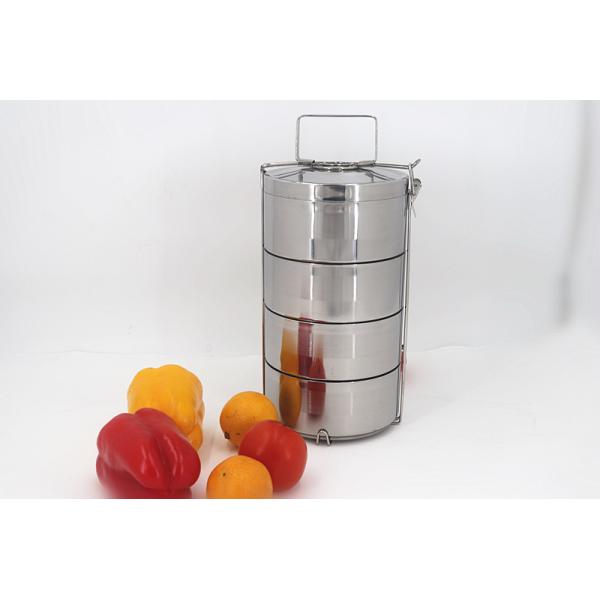 High Grade Stainless Steel Lunch Box 2 - 4 Layers 14cm -16cm Food Container
