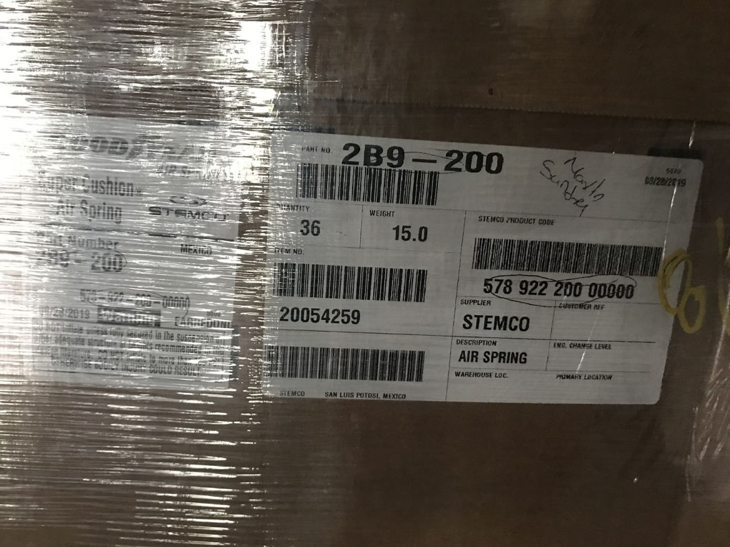 Весна воздуха CI 1/4 NPT Contitech FD 200-19 заменяет мембранами 2B9-200 воздуха Goodyear для механического регулируя стопа
