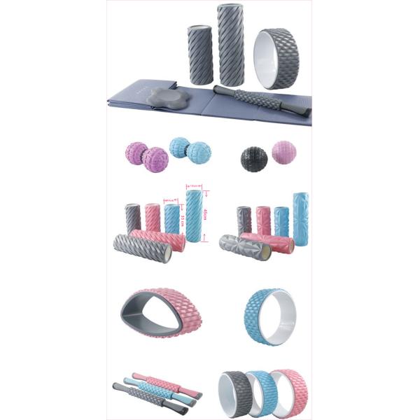BSCI 45*14cm Yoga Fitness Foam Roller EPE Foam Gym Massage Roller